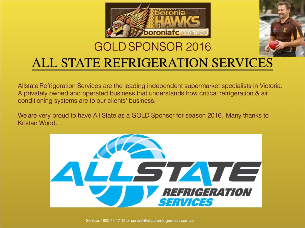 All State Gold Sponsor 2016